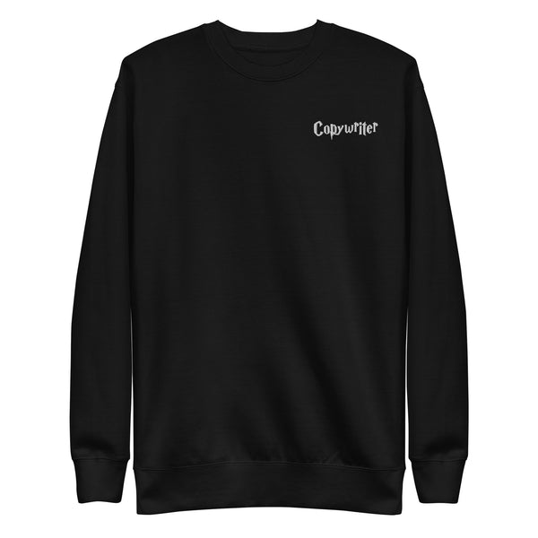 Embroidered Copywriter Crewneck