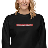 Embroidered Account Services Crewneck