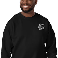 Embroidered Paid Social Social Club Crewneck