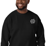 Embroidered Paid Social Social Club Crewneck