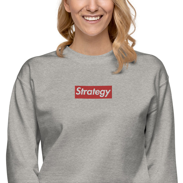 Embroidered Strategy Crewneck