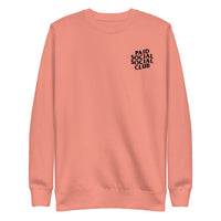 Embroidered Paid Social Social Club Crewneck