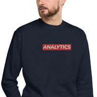 Embroidered Analytics Crewneck