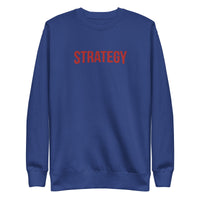 Embroidered Strategy & Chill Crewneck