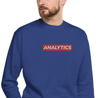 Embroidered Analytics Crewneck