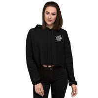 Embroidered Paid Social Social Club Crop Hoodie