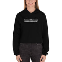 Embroidered Account Services Crop Hoodie