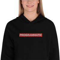 Embroidered Programmatic Crop Hoodie