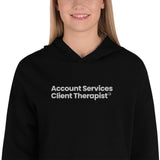 Embroidered Account Services Crop Hoodie