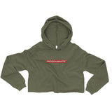 Embroidered Programmatic Crop Hoodie