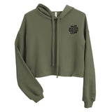 Embroidered Paid Social Social Club Crop Hoodie