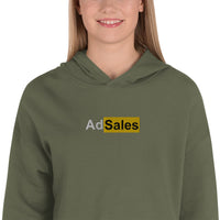 Ad Sales Crop Hoodie