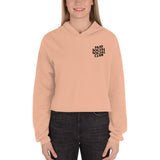 Embroidered Paid Social Social Club Crop Hoodie