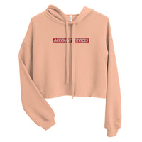 Embroidered Account Services Crop Hoodie