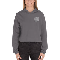 Embroidered Paid Social Social Club Crop Hoodie