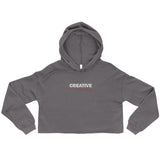 Embroidered Creative Services Crop Hoodie