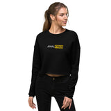 Embroidered Forbidden Analytics Crop Sweater