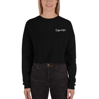 Embroidered Copywriter Crop Sweater