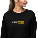 Embroidered Forbidden Analytics Crop Sweater