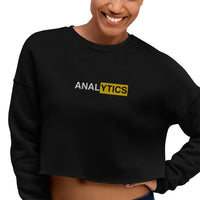 Embroidered Forbidden Analytics Crop Sweater