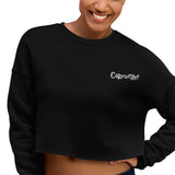 Embroidered Copywriter Crop Sweater