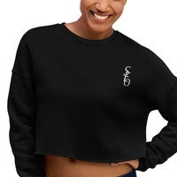 Embroidered SEO Crop Sweatshirt