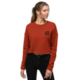 Embroidered Anti Social Social Media Crop Sweater