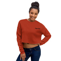 Embroidered Copywriter Crop Sweater