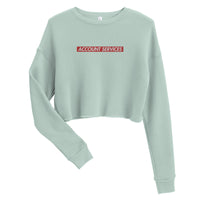 Embroidered Account Services Crop Sweater