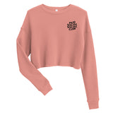 Embroidered Paid Social Social Club Crop Sweater