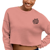 Embroidered Paid Social Social Club Crop Sweater