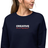 Embroidered Creative Services Crop Sweater